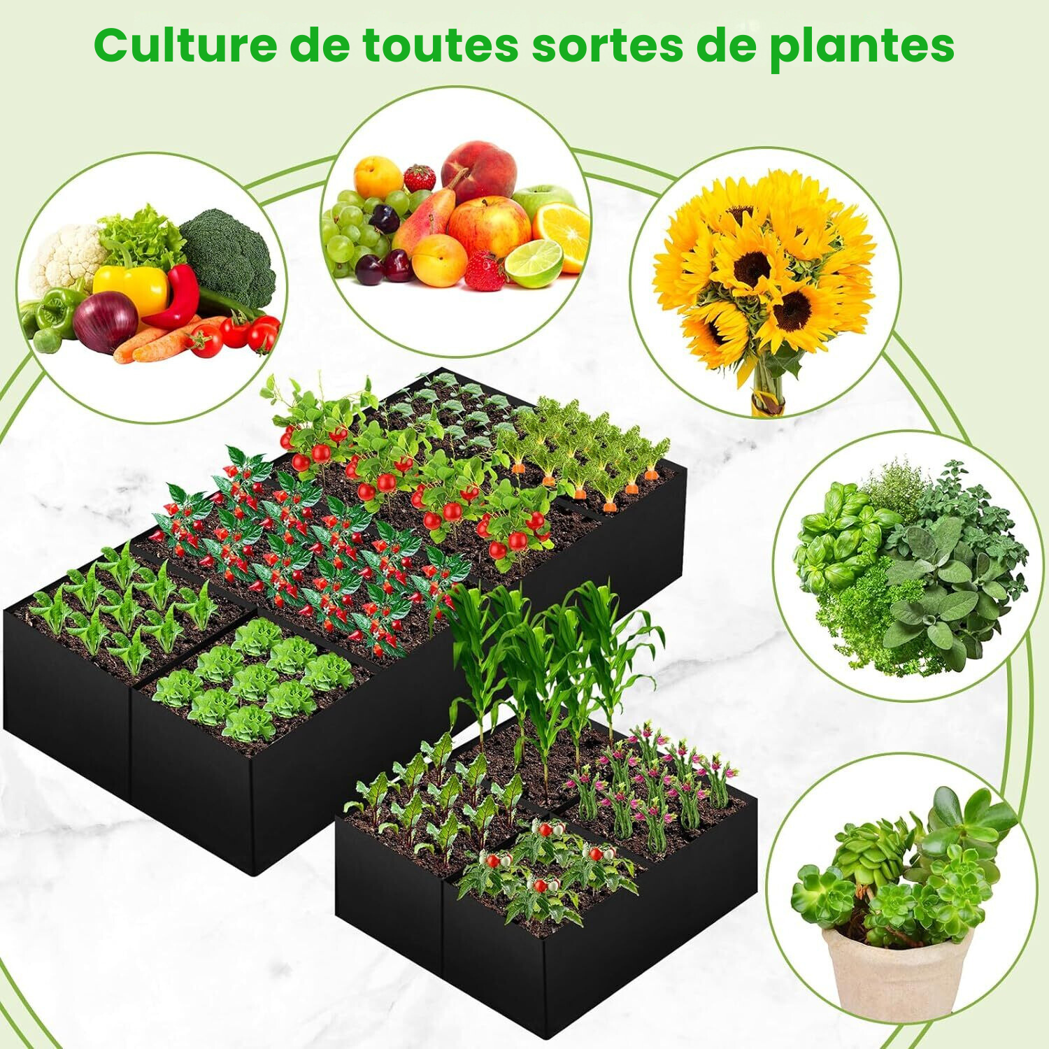 Sacs de culture - croissance saine & rapide