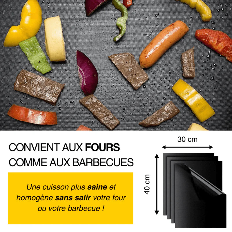 Tapis de cuisson Barbecue réutilisable (40X33CM)